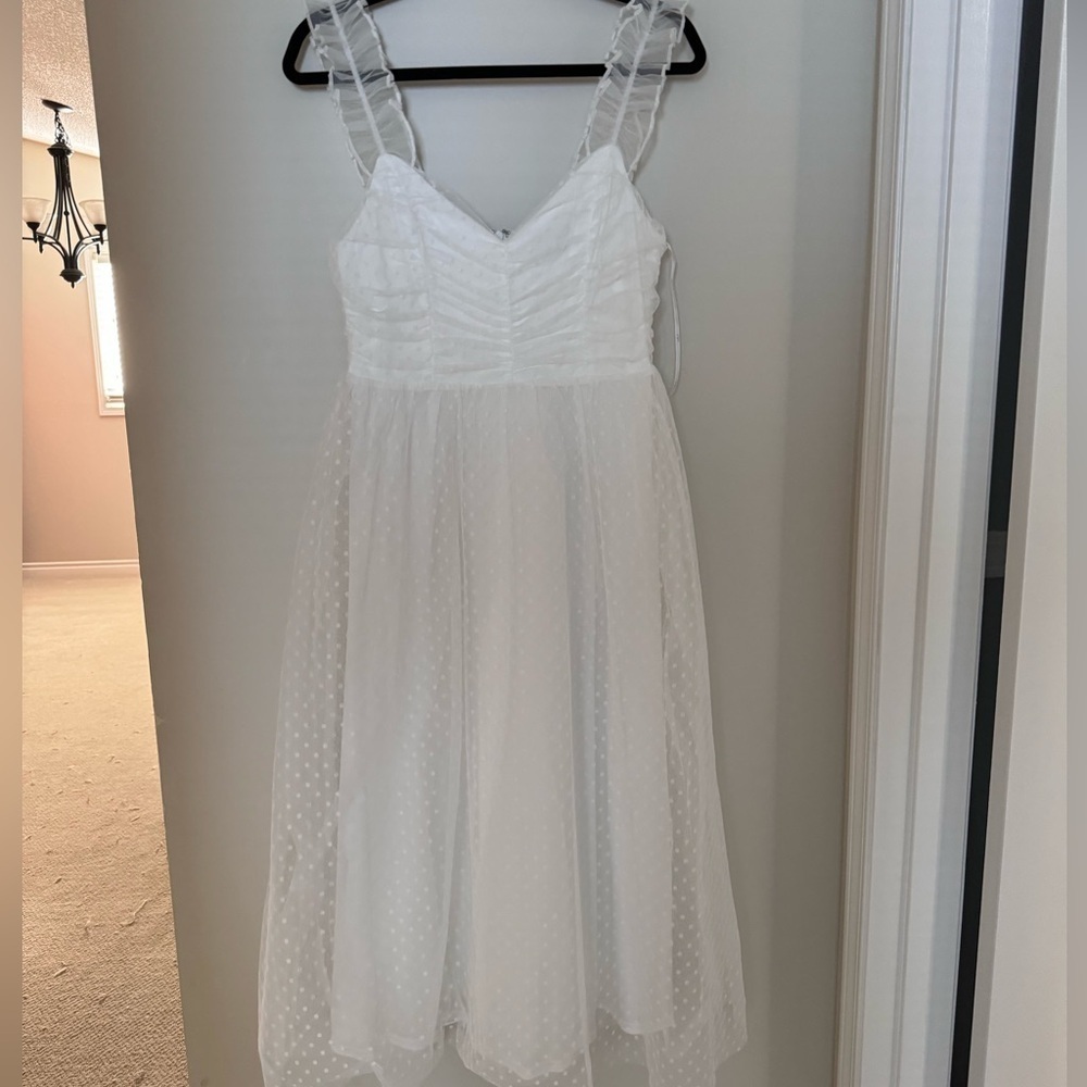 Lulus White Midi Tulle Dress - Picture 5 of 8